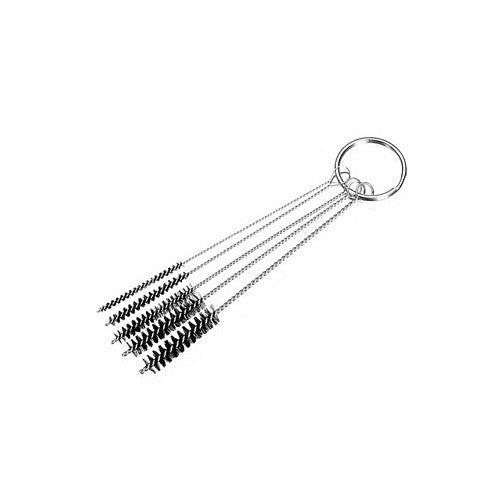 Tobacco Briar Pipe Cleaning Cleaner Brush Set 5 pcs Nylon Brush with  Stainless Steel Stem